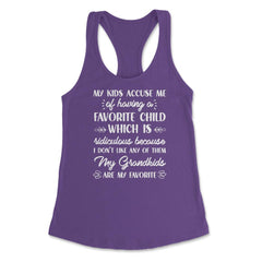 Funny Grandma My Grandkids Are My Favorite Grandmother product - Purple