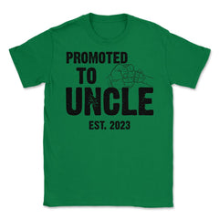 Funny Promoted To Uncle Est 2023 Soon To Be Uncle product Unisex - Green
