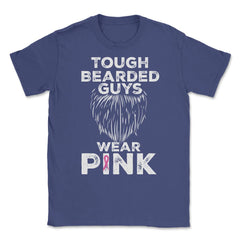 Tough Bearded Guys Wear Pink Breast Cancer Awareness product Unisex - Purple