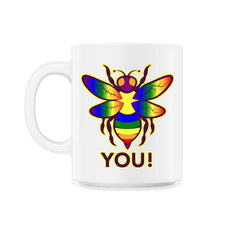 Rainbow Bee You! Gay Pride Awareness design 11oz Mug