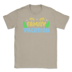 Family Vacation Tropical Beach Matching Reunion Gathering graphic - Cream