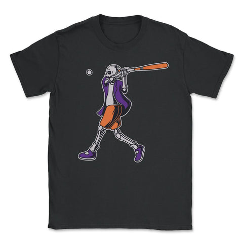 Baseball Skeleton Halloween Baseball Player Halloween graphic Unisex - Black