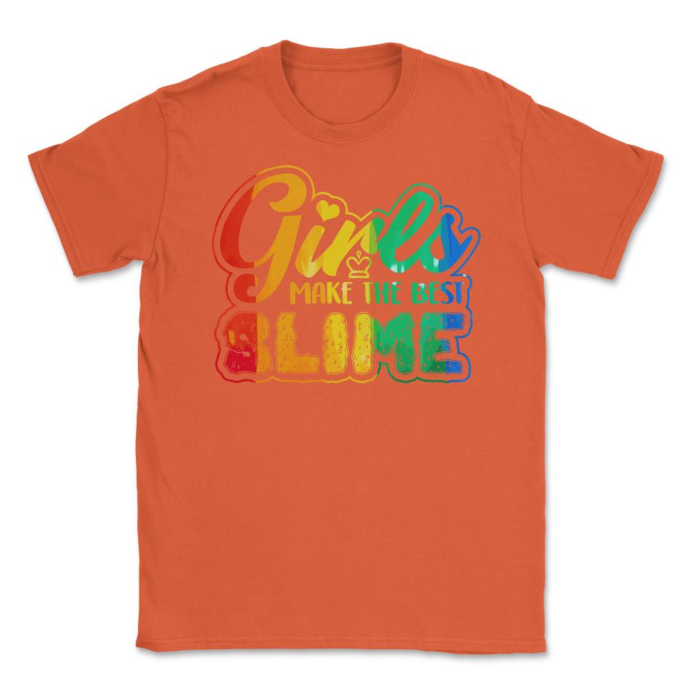 Girls make the Best Slime Awesome Slime Girl Design Gift graphic - Orange