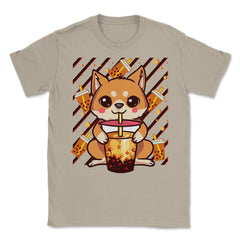 Boba Tea Bubble Tea Cute Kawaii Shiba Inu Gift print Unisex T-Shirt - Cream
