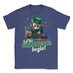 Let the Shenanigans Begin! DJ Cat Music St Patrick’s Humor product - Purple