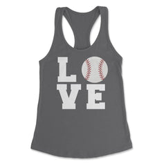 Funny Baseball Love Mom Dad Coach Player Athlete Sport design Women's - Dark Grey