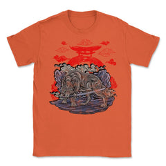 Wolf With Katana Japanese Wolf Art Theme Gift design Unisex T-Shirt