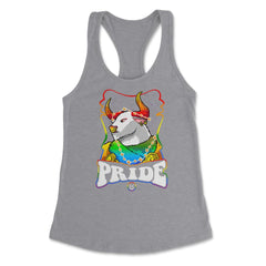 Gay Zodiac LGBTQ Zodiac Sign Taurus Rainbow Pride print Women's - Grey Heather