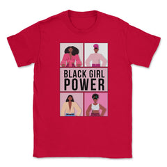Black Girl Power Afro-American Woman Pride Design design Unisex - Red
