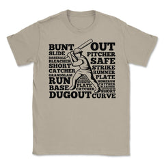 Funny Baseball Typography Player Batter Hitter Baseball Fan print - Cream
