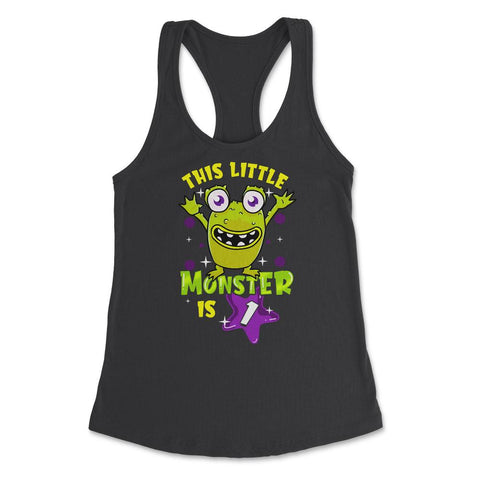 This Little Monster is One Funny 1rst Birthday Theme print Women's