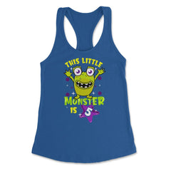 This Little Monster is Five Funny 5th Birthday Theme product Women's