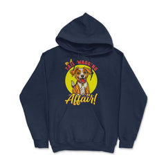 Jack Russell Terrier It's A Tail-Wagging Affair! Quote Print product - Hoodie - Navy