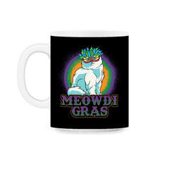 Mardi Gras Meowdi Gras Cat with mask Funny Gift print 11oz Mug