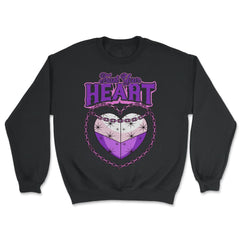 Asexual Trust Your Heart Asexual Pride print - Unisex Sweatshirt - Black