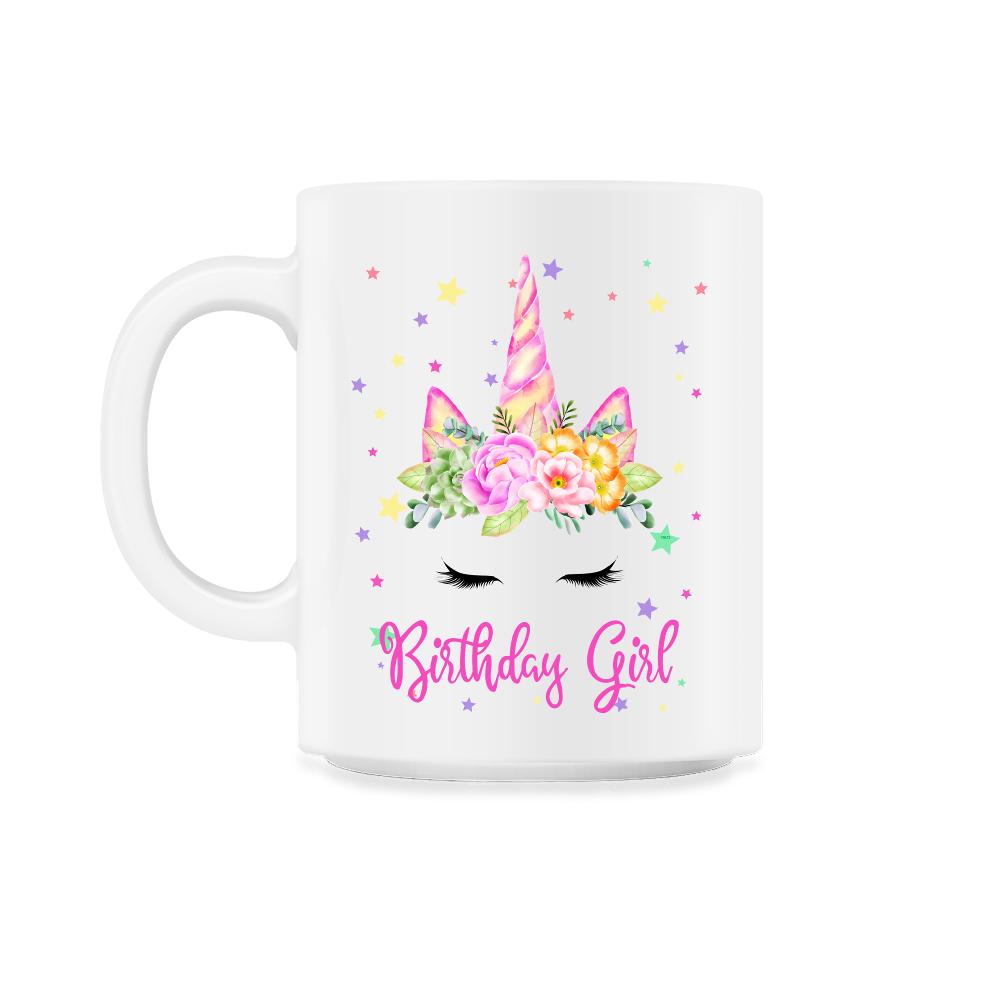 Birthday Girl! Unicorn Lashes design Gift 11oz Mug