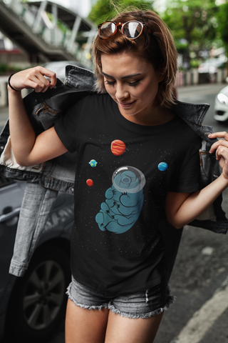 Tardigrade Kawaii Character in Space Hilarious product Unisex T-Shirt