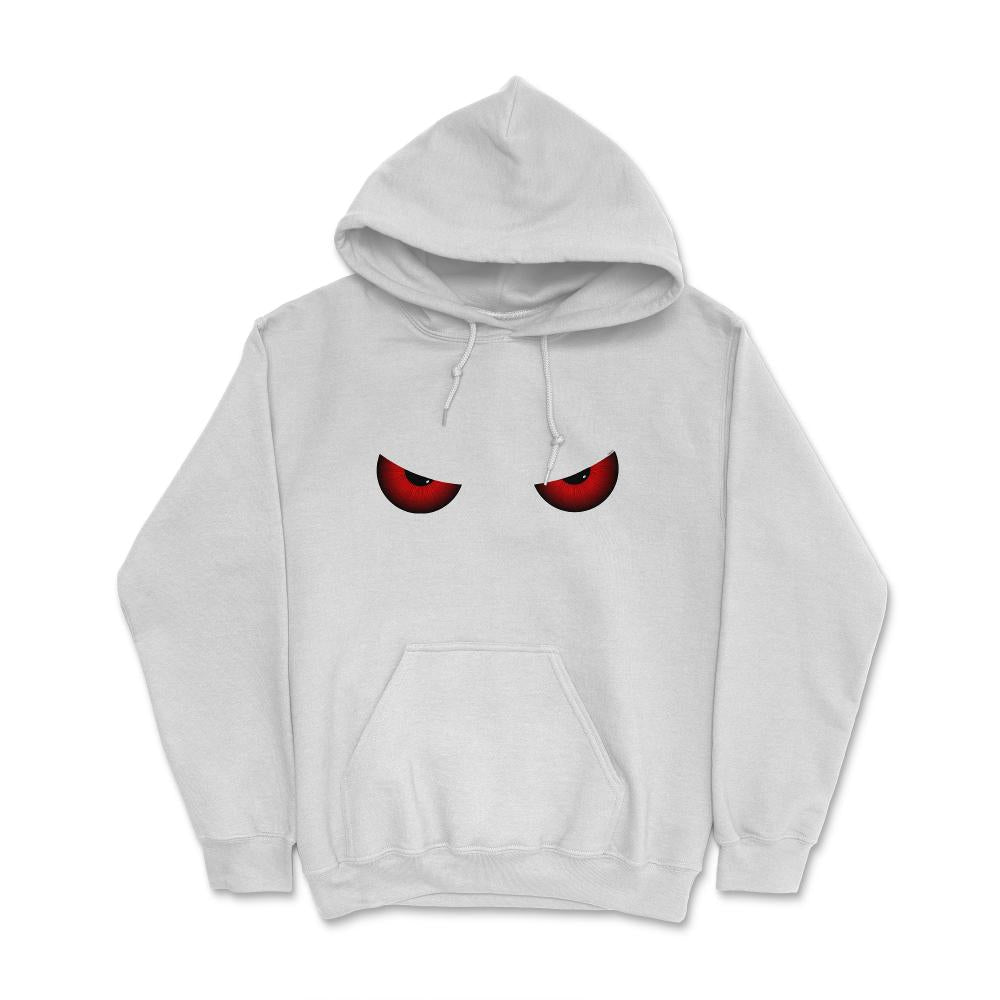 Evil Red Scary Eyes Halloween T Shirts & Gifts Hoodie - White