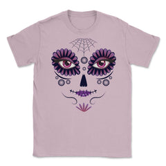 Day of the death girl face T Shirt Costume Tee Unisex T-Shirt - Light Pink