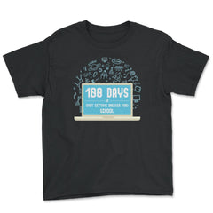 100 Days of (Not Getting Dressed for) School Design design - Youth Tee - Black