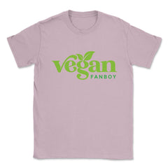 Vegan Fanboy Hand-Drawn Lettering Design Gift product Unisex T-Shirt - Light Pink