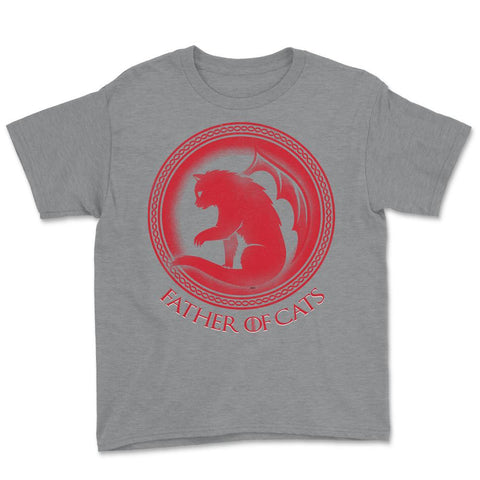 Father of Cats Youth Tee - Grey Heather