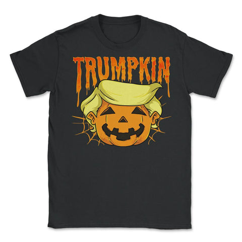Donald Trumpkin funny president Trump Halloween Unisex T-Shirt - Black
