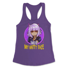 Halloween Anime Girl Design Gift product Women's Racerback Tank - Purple
