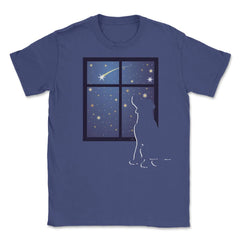 Wishing on a Star Dog Unisex T-Shirt - Purple