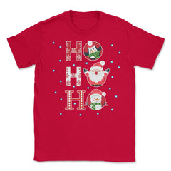 HO HO HO Christmas Funny Humor T-Shirt Tee Gift Unisex T-Shirt - Red