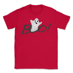 Boo! Ghost Humor Halloween Shirts & Gifts Unisex T-Shirt - Red