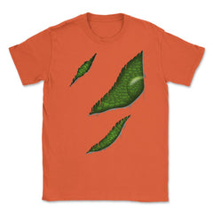 Women Alien Reptile Ragged Halloween T Shirts & Gifts Unisex T-Shirt - Orange