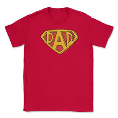 Super Dad Insignia Unisex T-Shirt - Red