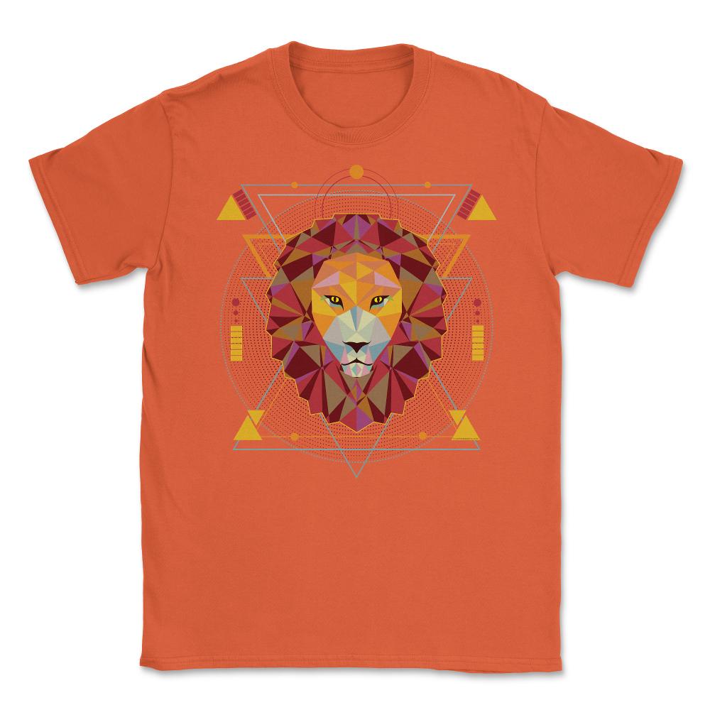 Lion Polygonal Art Leo Zodiac Sign & Lion Lovers product Unisex - Orange