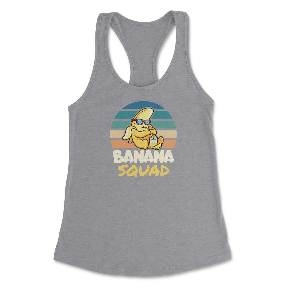 Banana Squad Lovers Funny Banana Fruit Lover Cute graphic Women's - Heather Grey