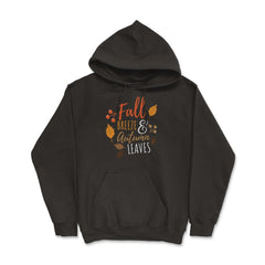 Fall Breeze and Autumn Leaves Saying Design Gift product - Hoodie - Black