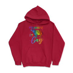 Mooooove I’m Gay Cow Gay Pride LGBTQ Rainbow Flag design Hoodie - Red