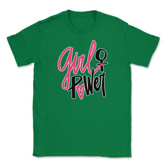 Girl Power Female Symbol T-Shirt Feminism Shirt Top Tee Gift  Unisex - Green