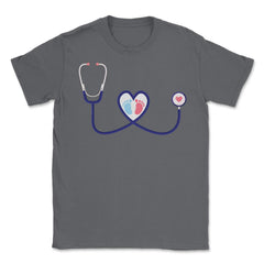 Funny Stethoscope NICU Nurse Labor And Delivery Nurse RN print Unisex - Smoke Grey