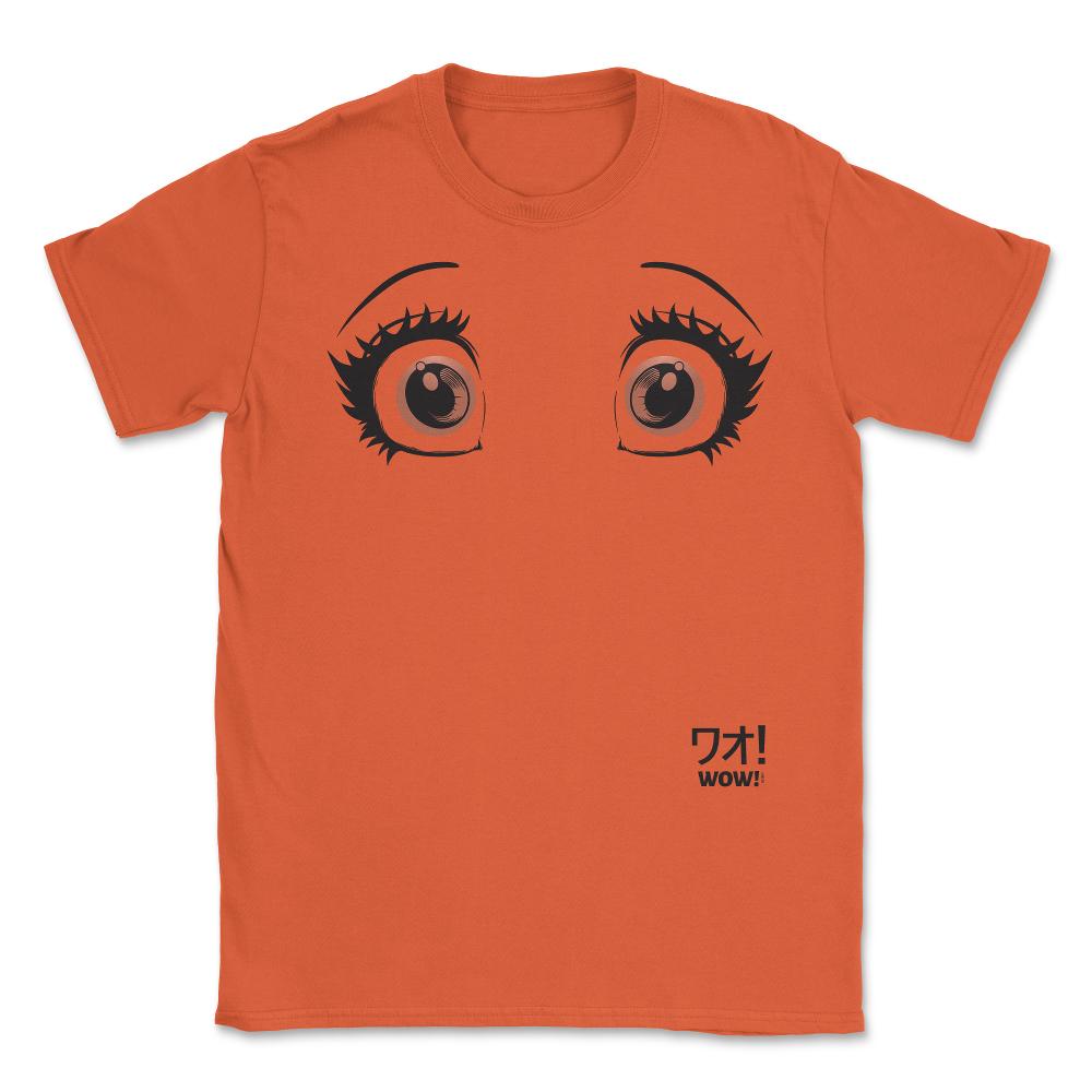 Anime Wow! Eyes Unisex T-Shirt - Orange