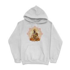 Meditating Monk Enlighten Zen Master Buddhist product Hoodie - White