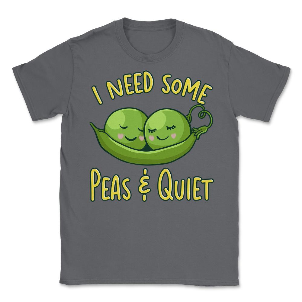 I Need Some Peas & Quiet Funny Peas In A Pod Foodie Pun product - Smoke Grey