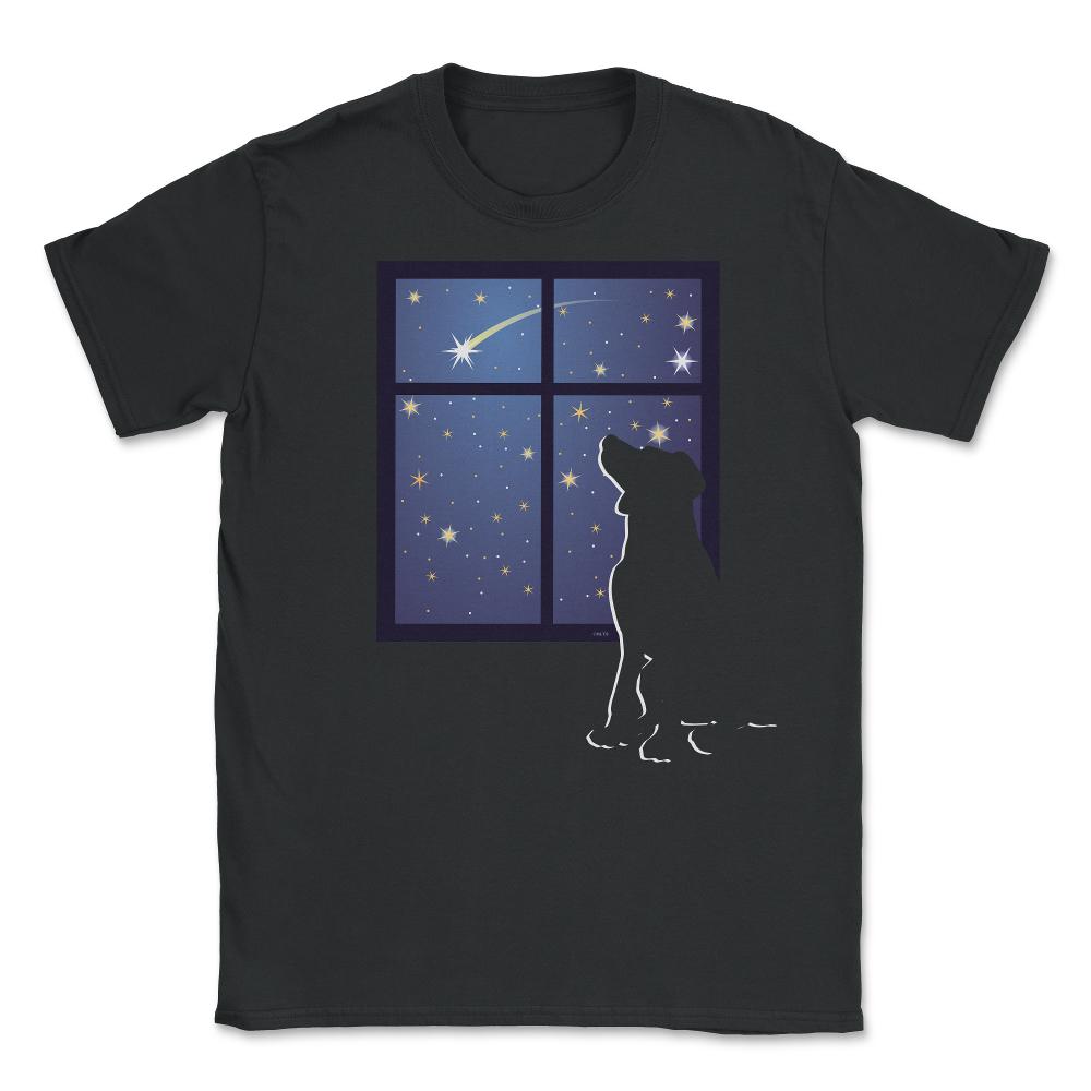 Wishing on a Star Dog Unisex T-Shirt - Black