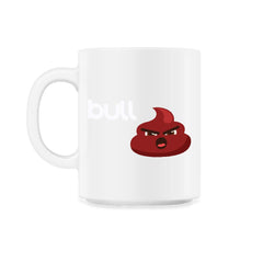 Bull Poop icon Funny Humor design Tee - 11oz Mug - White