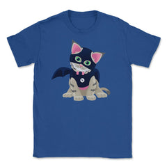 Lovely Kitten Cosplay Halloween Shirt Unisex T-Shirt - Royal Blue