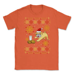 Pug Ugly Christmas Sweater Funny Humor Unisex T-Shirt - Orange