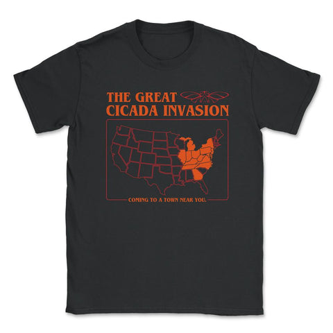 Cicada Invasion Coming to These States in US Map Cool graphic Unisex - Black
