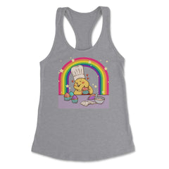 Rainbow Gay Guinea Pig Baker Funny Cute Pride Gift design Women's - Grey Heather