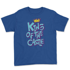 King of the castle copy Youth Tee - Royal Blue