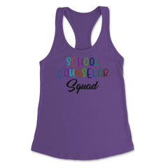 Funny School Counselor Squad Colorful Coworker Counselors design - Purple